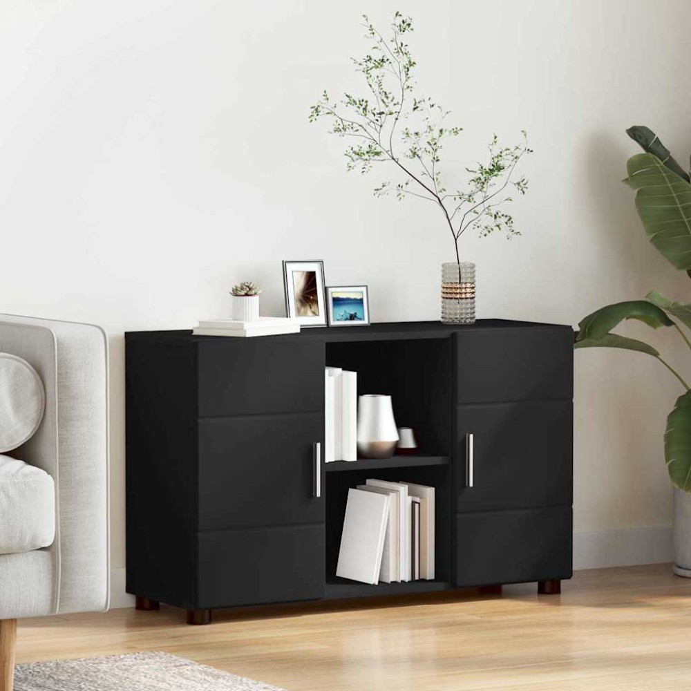 vidaXL Πλαϊνό γραφείο FLORIN 88,5x30,5x55,5cm Μαύρο