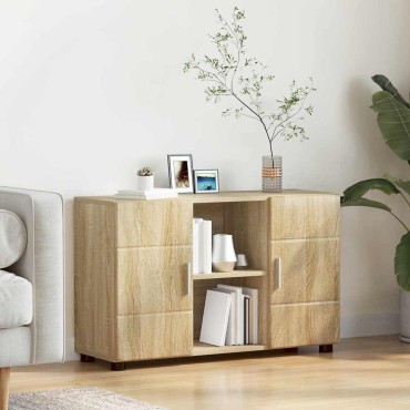 vidaXL Πλαϊνό γραφείο FLORIN 88,5x30,5x55,5cm Δρύς Sonoma