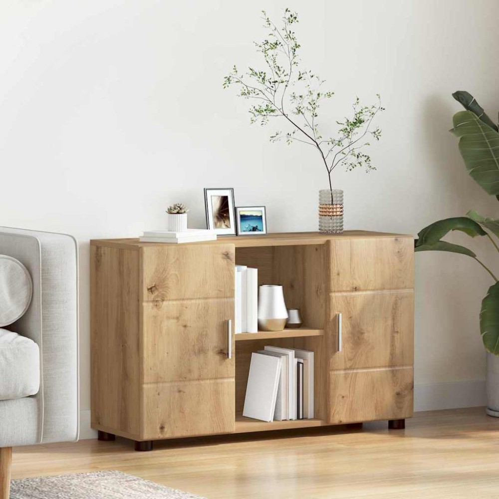 vidaXL Πλαϊνό γραφείο FLORIN 88,5x30,5x55,5cm Artisan Oak