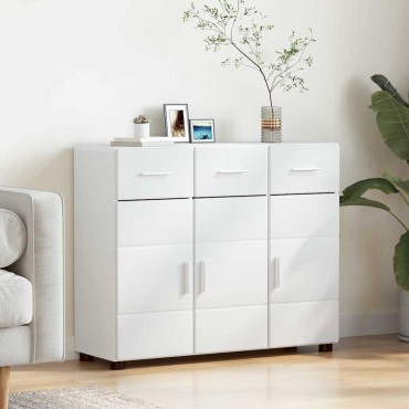 vidaXL Πλαϊνό γραφείο FLORIN 88,5x30,5x73cm Λευκό