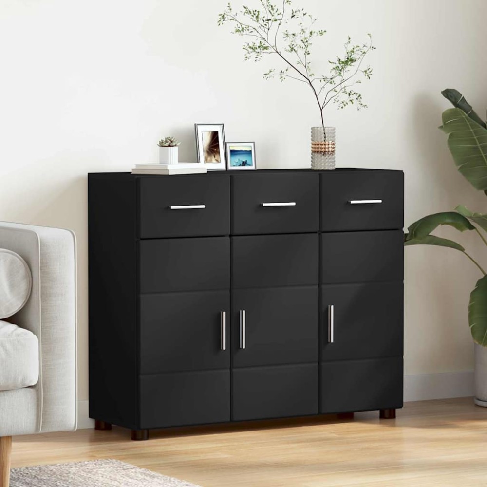 vidaXL Πλαϊνό γραφείο FLORIN 88,5x30,5x73cm Μαύρο