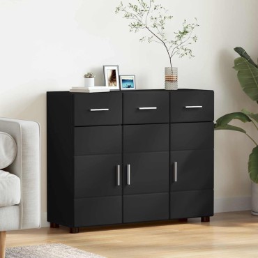 vidaXL Πλαϊνό γραφείο FLORIN 88,5x30,5x73cm Μαύρο