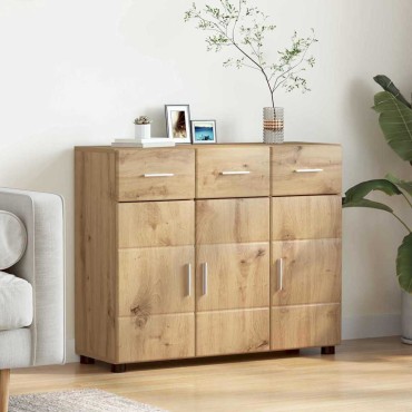 vidaXL Πλαϊνό γραφείο FLORIN 88,5x30,5x73cm Artisan Oak
