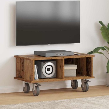 vidaXL Βάση TV 68,5x35x35cm Παλιό ξύλο Επεξεργασμένο Ξύλο