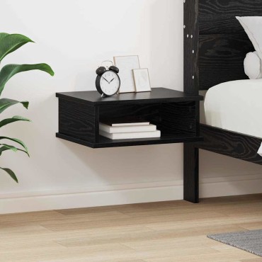 vidaXL Κομοδίνο Μαύρη Οξυά 40x31x15cm Επεξεργασμένο Ξύλο 1 τεμ.
