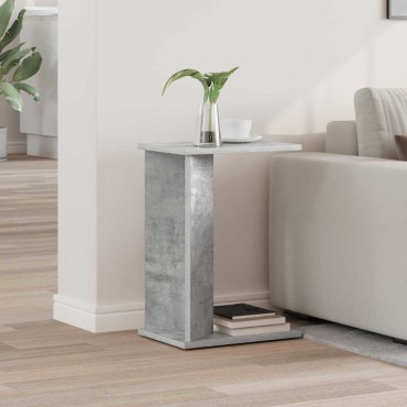 vidaXL End Table Σκυρόδεμα Γκρι 35x25x50cm Επεξεργασμένο Ξύλο