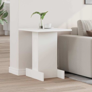 vidaXL End Table Λευκό 44,5x45x55cm Επεξεργασμένο Ξύλο