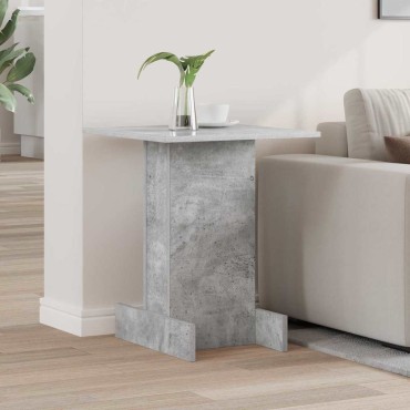 vidaXL End Table Σκυρόδεμα Γκρι 44,5x45x55cm Επεξεργασμένο Ξύλο