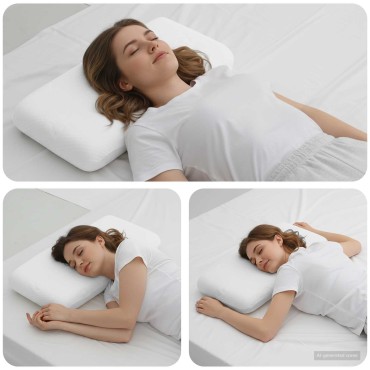 vidaXL Μαξιλάρι Ύπνου Μονόχρωμο Λευκό 70 x 36 x 11,5 εκ Αφρός Μνήμης