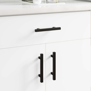 vidaXL Χειριστήριο Ντουλάπας 420 τμχ. Μαύρο 150 x 12,3 x 35,2 χιλ