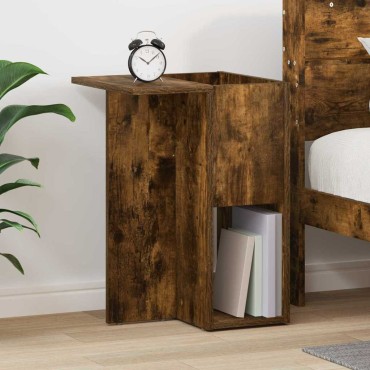 vidaXL End Table Καπνιστό Δρύς 35x40x55cm Επεξεργασμένο Ξύλο