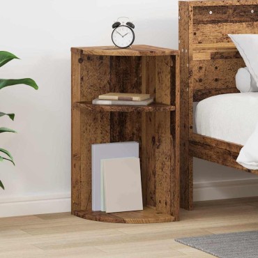 vidaXL End Table Παλιό ξύλο 29,6x29,6x60cm Επεξεργασμένο Ξύλο