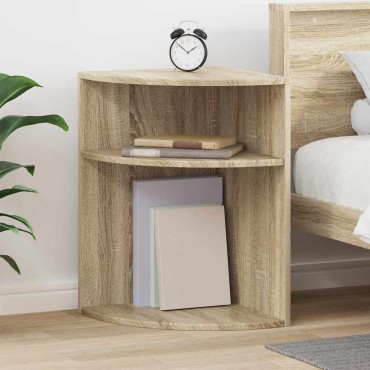 vidaXL End Table Δρύς Sonoma 39,7x39,7x60cm Επεξεργασμένο Ξύλο