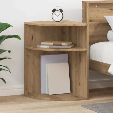vidaXL End Table 39,5x39,5x60cm Επεξεργασμένο Ξύλο Artisan Oak