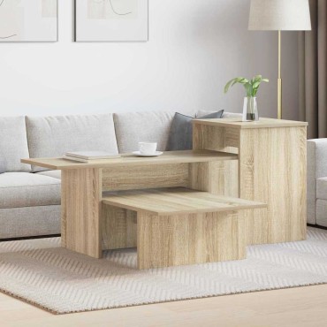 vidaXL Τραπέζι κονσόλας Δρύς Sonoma 91,5x35x38,5 εκ