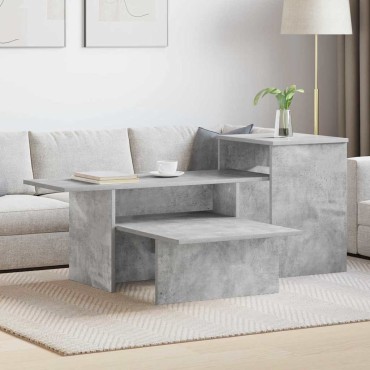vidaXL Τραπέζι κονσόλας Σκυρόδεμα Γκρι 91,5x35x38,5 εκ