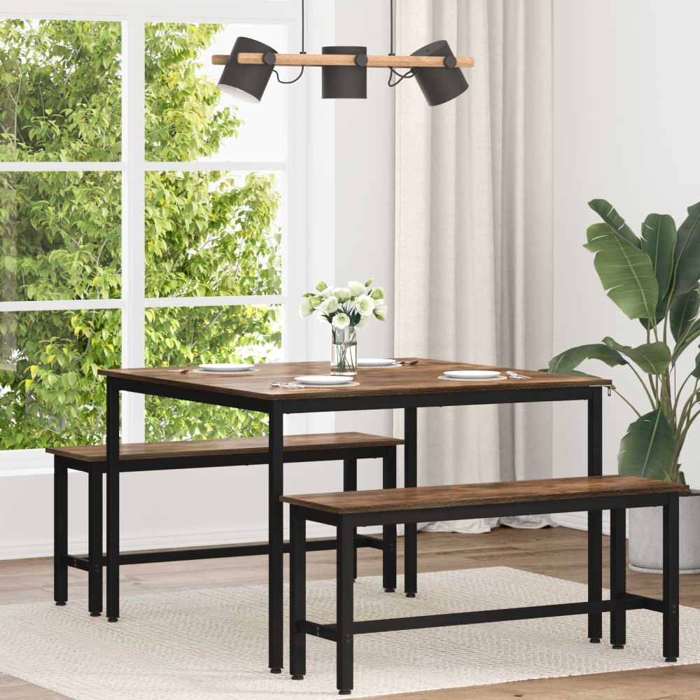 vidaXL Τραπεζαρίες 110x110x75cm Επεξεργασμένο Ξύλο Ορθογώνιος