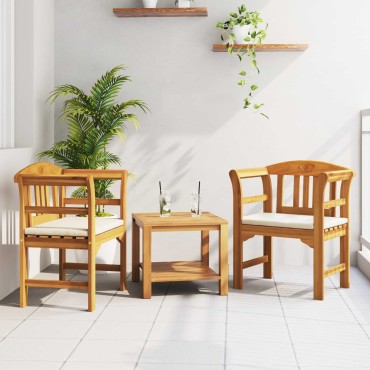 vidaXL Παγκάκι Ρόδου Φυσικό 68,5x46x82,5cm Στερεό Ξύλο Ακακίας 1 τεμ.