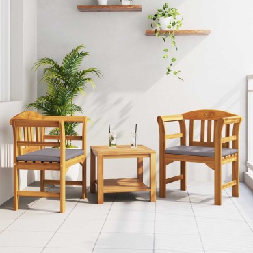 vidaXL Παγκάκι Ρόδου Φυσικό 68,5x46x82,5cm Στερεό Ξύλο Ακακίας 1 τεμ.