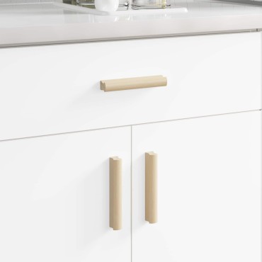 vidaXL Ευθεία Λαβή 587 τμχ. Φυσικό Χρώμα Ξύλου 130 x 25 x 30 mm