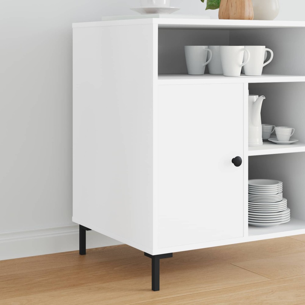 vidaXL Στηρίγματα 2 τμχ. Μαύρο 57 x 57 x 100 mm Σίδερο