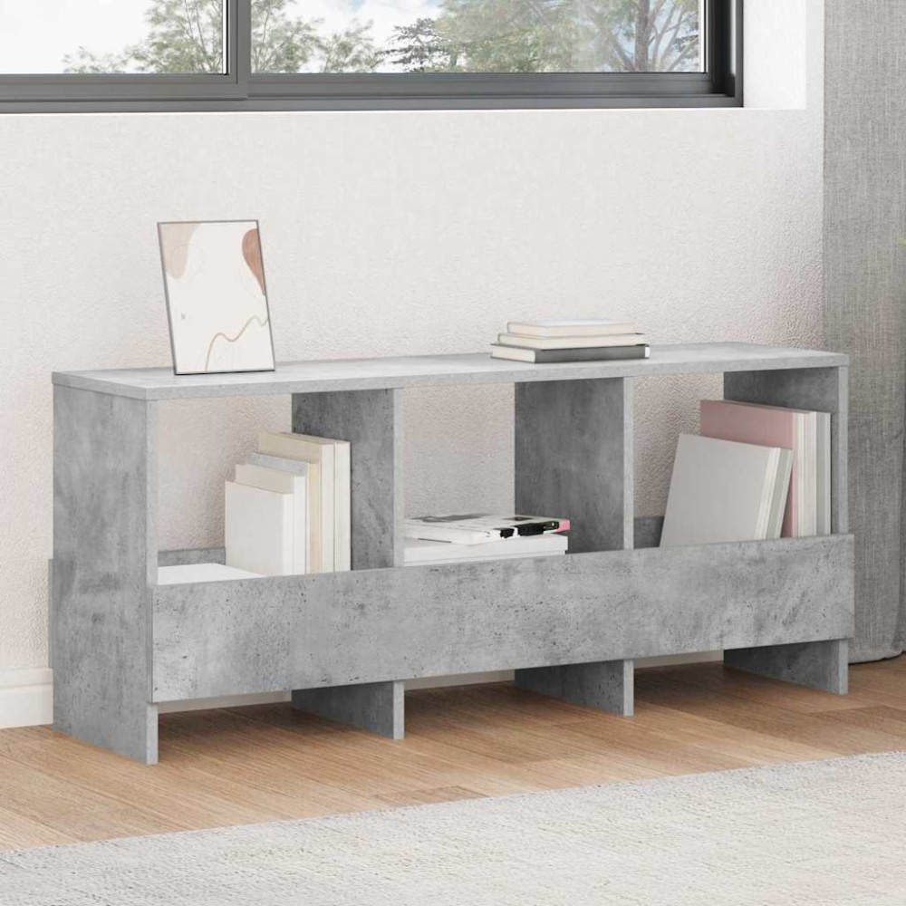 vidaXL Ράφι Περιοδικών Σκυρόδεμα Γκρι 102x30x45cm 1 τεμ.