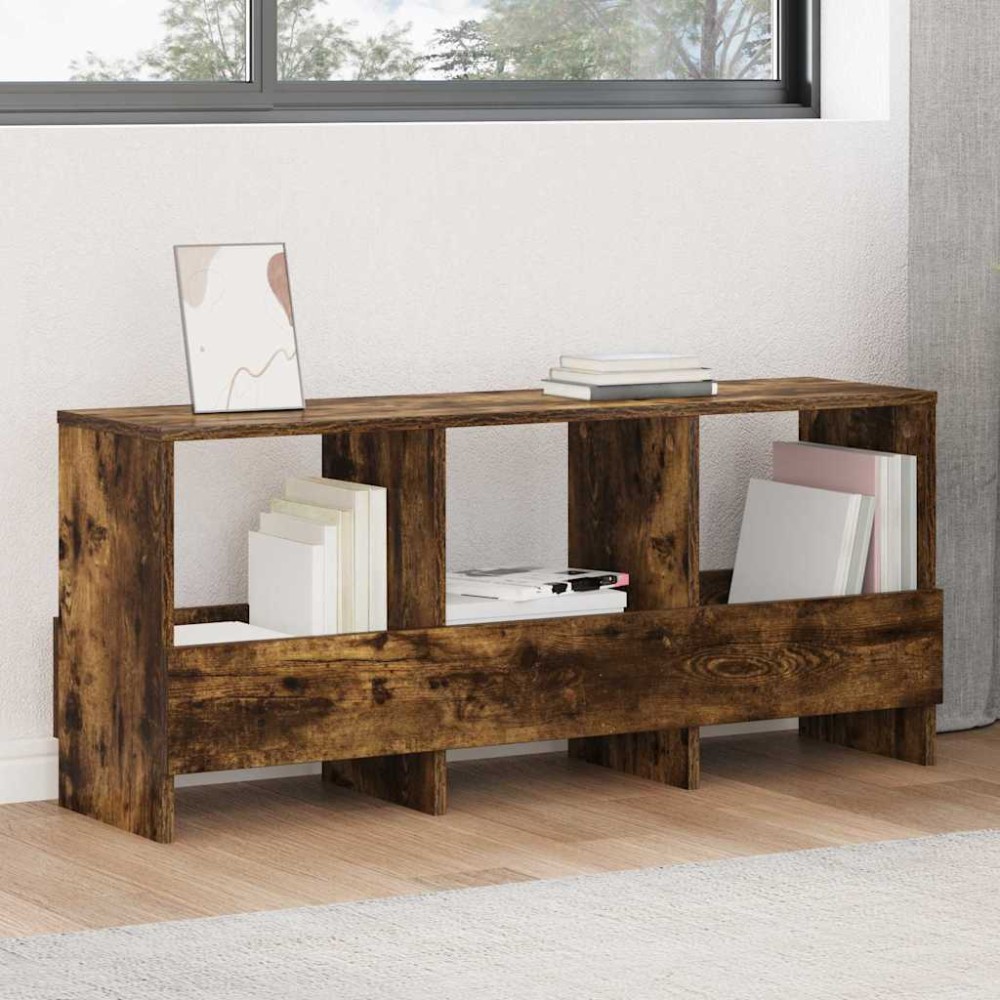 vidaXL Ράφι Περιοδικών Καπνιστό Δρύς 102x30x45cm 1 τεμ.