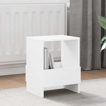 vidaXL Ράφι Περιοδικών Λευκό 35x30x45cm 1 τεμ.