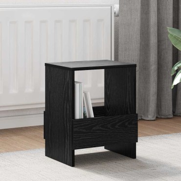 vidaXL Ράφι Περιοδικών Μαύρη Οξυά 35x30x45cm 1 τεμ.