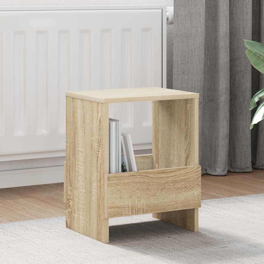 vidaXL Ράφι Περιοδικών Δρύς Sonoma 35x30x45cm 1 τεμ.