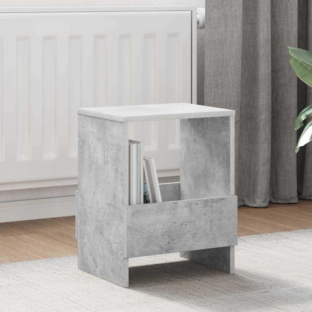 vidaXL Ράφι Περιοδικών Σκυρόδεμα Γκρι 35x30x45cm 1 τεμ.