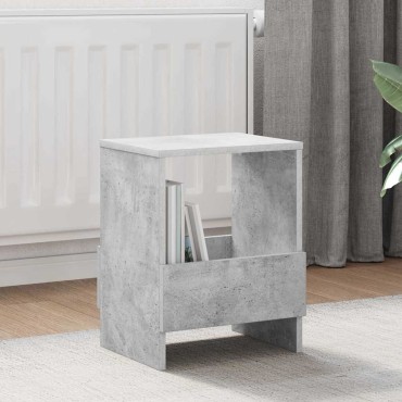 vidaXL Ράφι Περιοδικών 2 τεμ. Σκυρόδεμα Γκρι 35x30x45cm