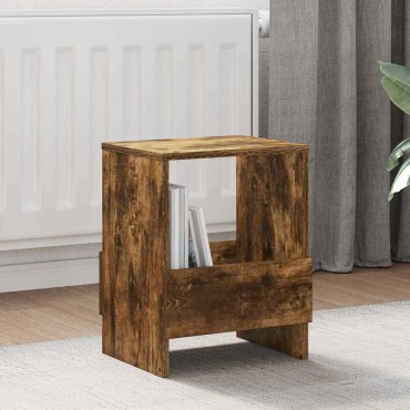 vidaXL Ράφι Περιοδικών Καπνιστό Δρύς 35x30x45cm 1 τεμ.