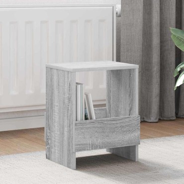 vidaXL Ράφι Περιοδικών 2 τεμ. Γκρίζο Σονομα 35x30x45cm