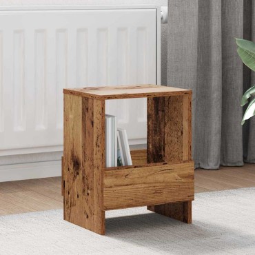 vidaXL Ράφι Περιοδικών 2 τεμ. Παλιό ξύλο 35x30x45cm
