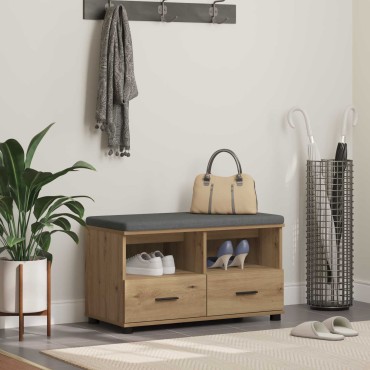 vidaXL Παγκάκι Χαλωρίου Τεχνίτικη Δρυς 80x38x46 εκ 1 τεμ.