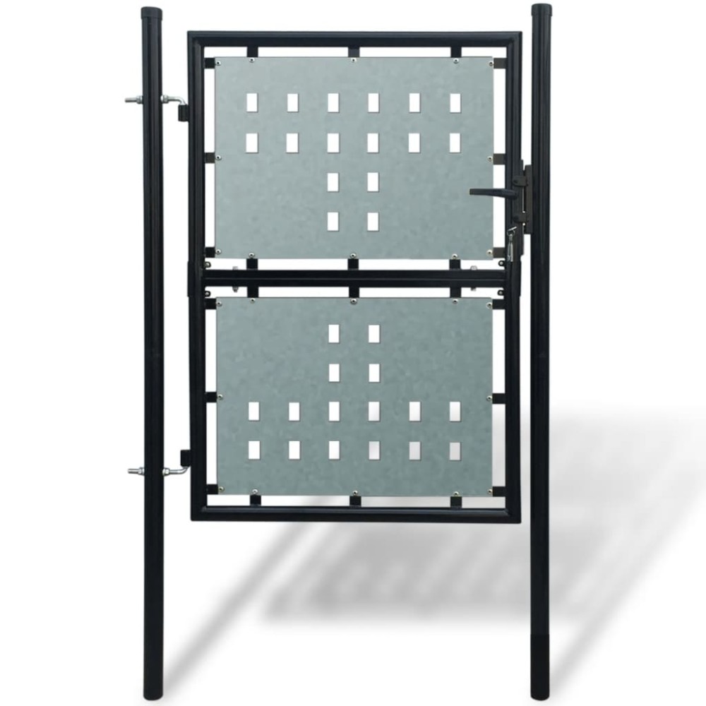 vidaXL Πόρτα με Μονή Πόρτα Μαύρη 100x125 εκ.