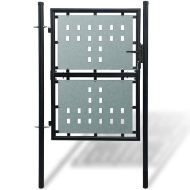 vidaXL Πόρτα με Μονή Πόρτα Μαύρη 100x125 εκ.