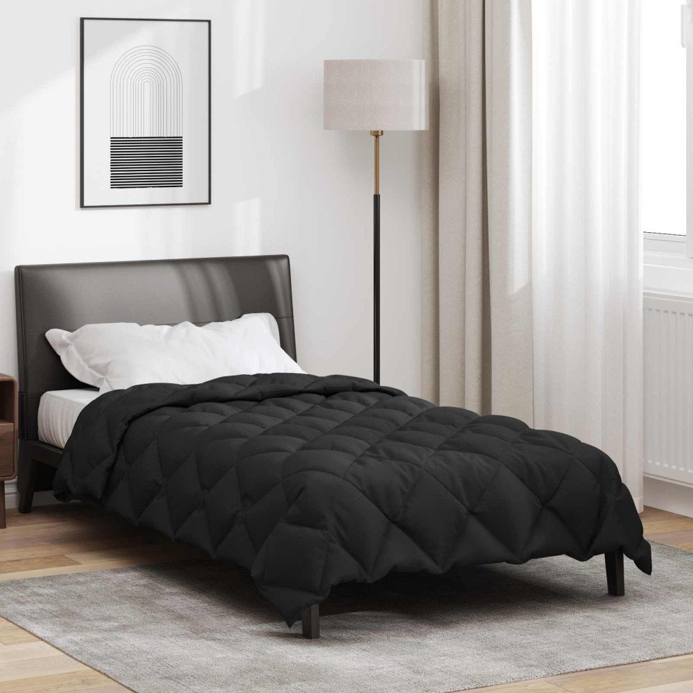 vidaXL Χειμερινό Παπλωματοθήκη 155 x 220 cm 450 gsm Μαύρο