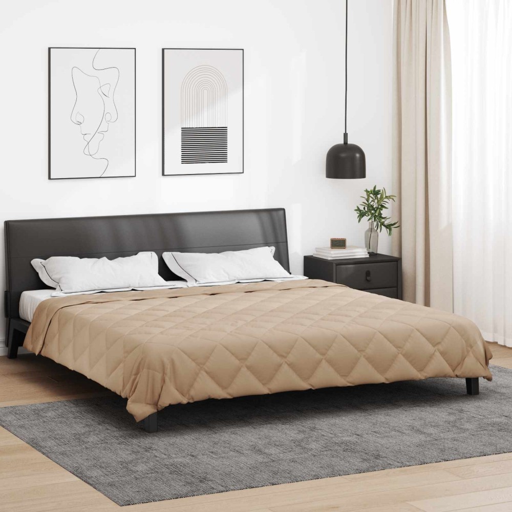 vidaXL Καλοκαιρινό Παπλωματοθήκη 220 x 200 εκ Καλοκαίρι Taupe