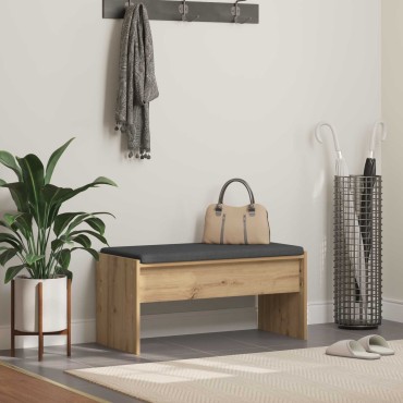 vidaXL Παγκάκι Χαλωρίου Artisan Oak 83x38x40 εκ 1 τεμ.