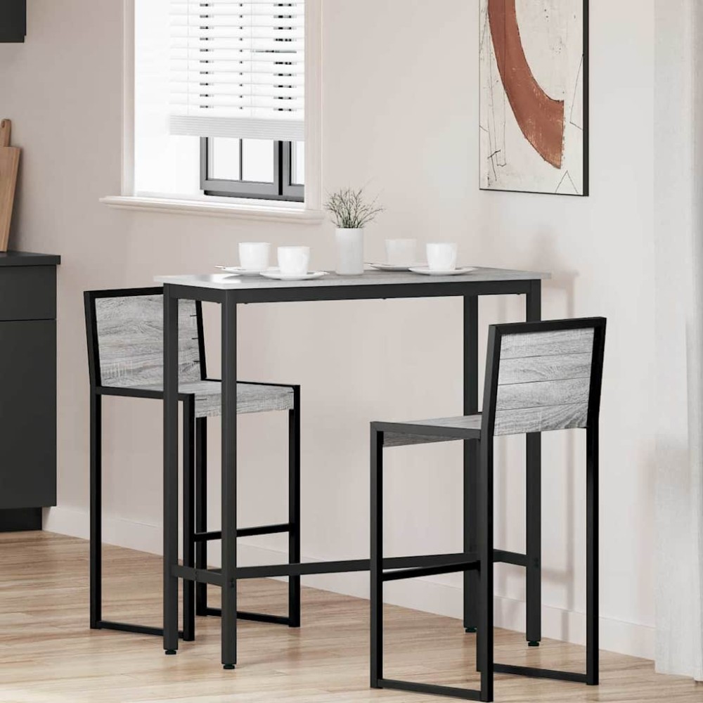 vidaXL τραπέζι Γκρίζο Σονομα 100x40x100,5 εκ