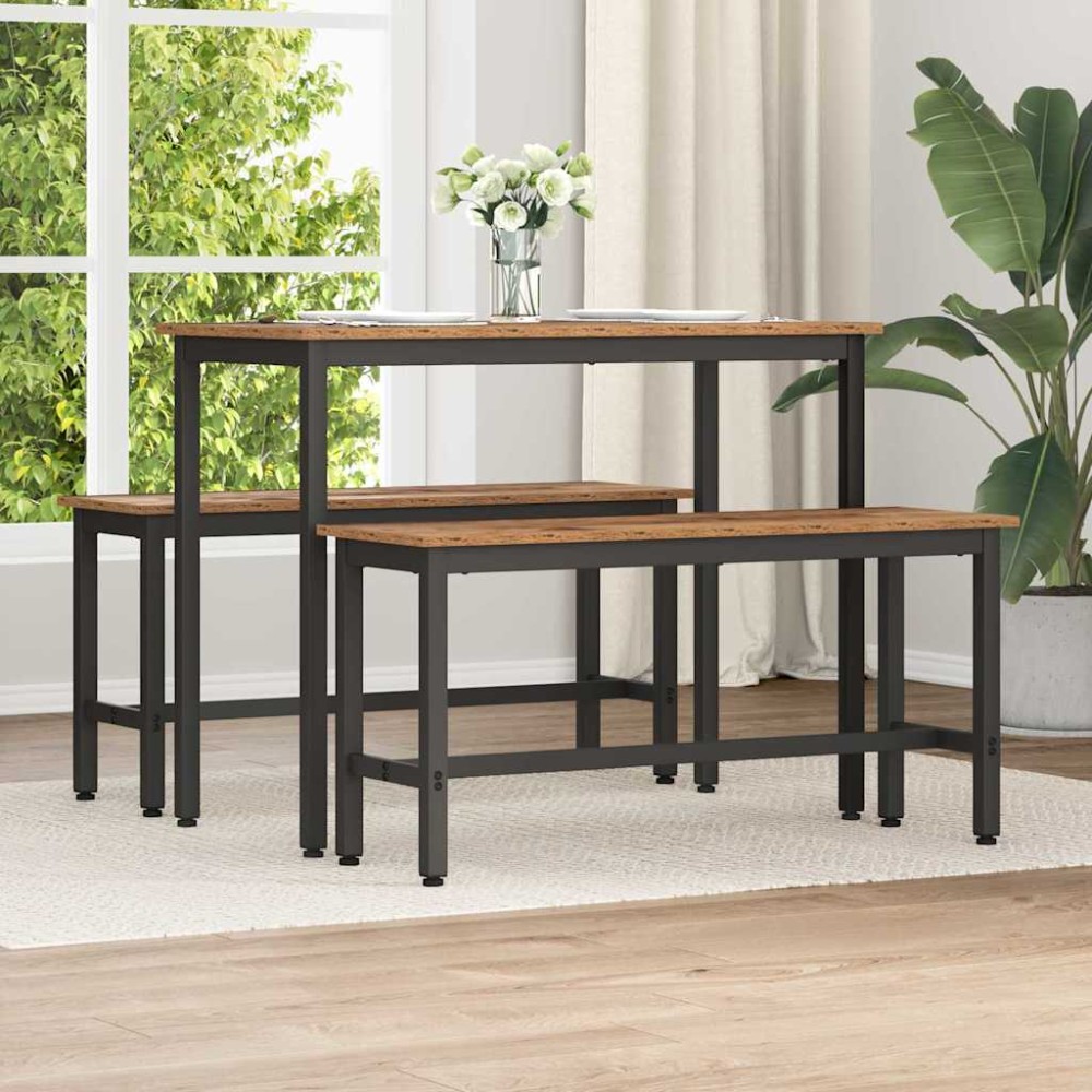 vidaXL Καθιστικό Σαλονιού Παλιό ξύλο 100x32,5x48,5cm