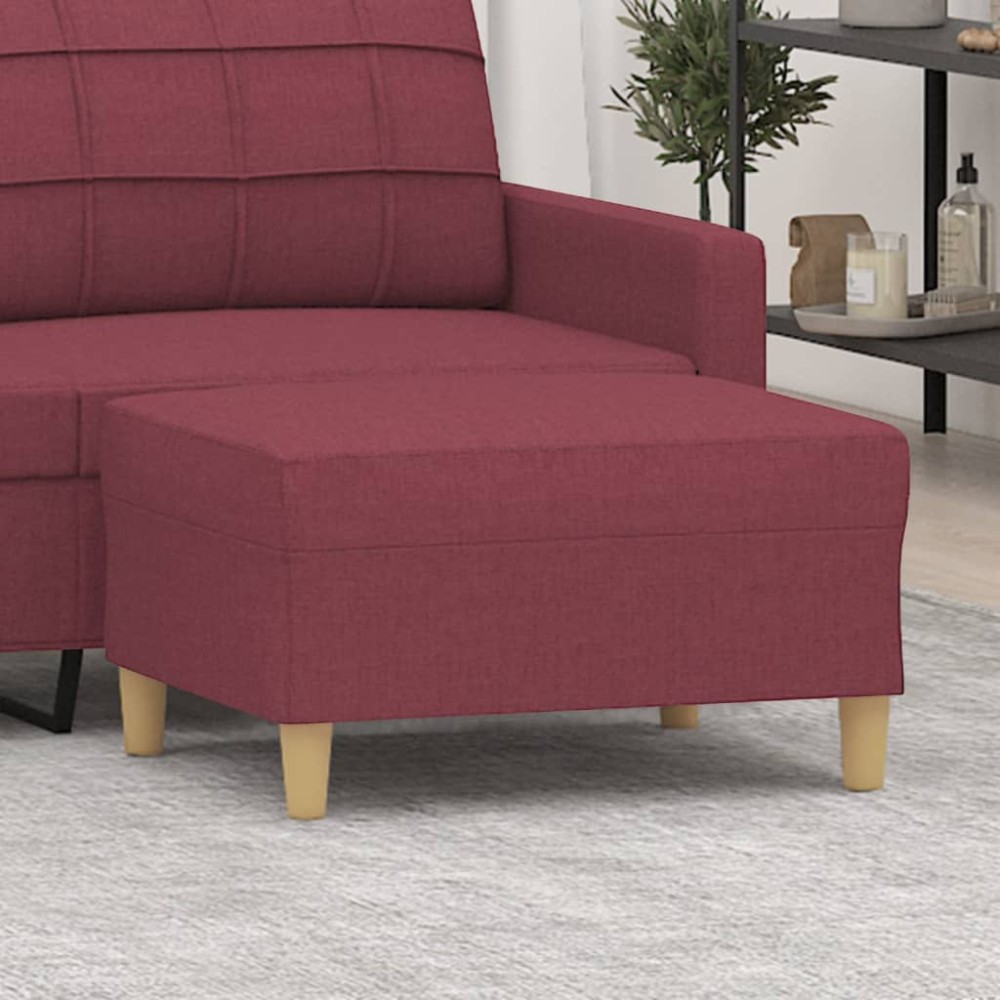 vidaXL Υποπόδιο Μπορντό 70x55x41cm Υφασμάτινο 1 τεμ.