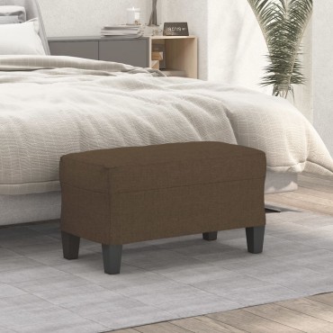 vidaXL Πάγκος Καφέ 70x35x41cm Υφασμάτινος 1 τεμ.