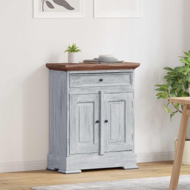 vidaXL Ντουλάπι αποθήκευσης 63x30x79cm Στερεό ξύλο Μαόνι