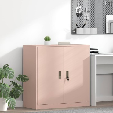 vidaXL Ντουλάπι αποθήκευσης Ροζ 90x40x90cm Ατσάλι 1 τεμ.