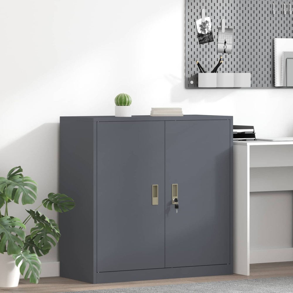 vidaXL Ντουλάπι αποθήκευσης Ανθρακί 90x40x90cm Ατσάλι 1 τεμ.