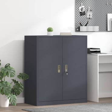 vidaXL Ντουλάπι αποθήκευσης Ανθρακί 90x40x105cm Ατσάλι 1 τεμ.