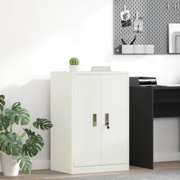 vidaXL Ντουλάπι αποθήκευσης Λευκός 60x40x90cm Ατσάλι 1 τεμ.